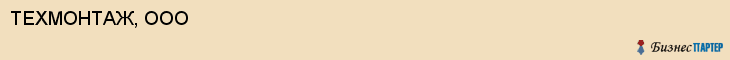 ТЕХМОНТАЖ, ООО, Саратов